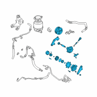 OEM 2007 Toyota Solara Power Steering Pump Diagram - 44310-06110