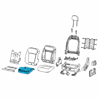 OEM 2022 Jeep Compass Seat Cushion Foam Diagram - 68272260AB