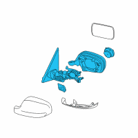 OEM BMW X3 Outside Mirror Without Glass Heated Right Diagram - 51-16-7-264-098