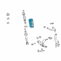 OEM 2016 Lexus IS200t Spring, Coil, Front Diagram - 48131-53380