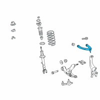 OEM 2012 Lexus IS350 Front Suspension Upper Arm Assembly Left Diagram - 48630-59065