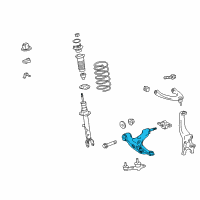 OEM 2016 Lexus IS350 Front Suspension Lower Control Arm Assembly Right Diagram - 48620-53050