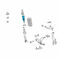 OEM 2016 Lexus IS350 Insulator, Front Coil Spring Diagram - 48157-30080