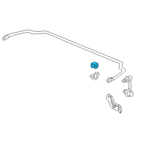 OEM 2004 Acura TSX Bush, Rear Stabilizer Holder Diagram - 52306-SEC-A01