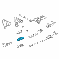 OEM 2000 Honda Accord Converter Diagram - 18160-PAA-305