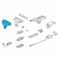 OEM Honda Cover A, Exhuast Manifold Diagram - 18120-P0J-A00