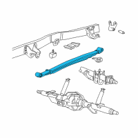 OEM 2001 Ford Excursion Leaf Spring Diagram - 3C7Z-5560-BA