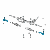 OEM 2018 Chevrolet Camaro Rod Kit-Steering Linkage Outer Tie Diagram - 22961954