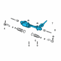 OEM 2014 Cadillac ATS Steering Gear Diagram - 84591545