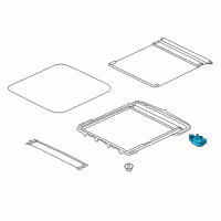 OEM 2014 Nissan Pathfinder Motor Assy-Sunroof Diagram - 91295-3JA0B