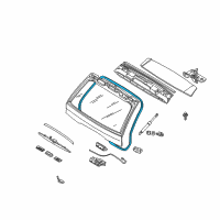 OEM BMW X5 Trunk Lid Sealing Diagram - 51-71-8-403-231