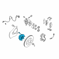 OEM 2012 Nissan Titan Hub Assembly Rear Diagram - 40202-9GG0A