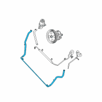 OEM 2009 Chrysler Town & Country Lines-Power Steering Return Diagram - 4766308AD