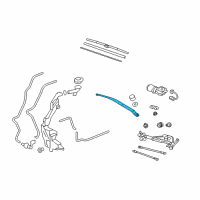 OEM 2008 Honda CR-V Arm, Windshield Wiper (Passenger Side) Diagram - 76610-SWA-A01