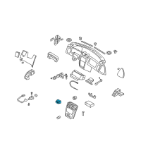 OEM Hyundai Tiburon Clock & Switch Assembly-Digital Diagram - 95900-2C170-4X