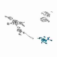 OEM Honda Pilot Lck Assy, Steering Diagram - 35100-S9V-319NI