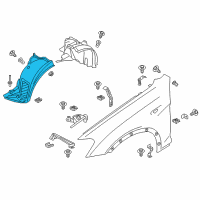 OEM 2011 BMW X3 Cover, Wheel Arch, Frontsection, Front Right Diagram - 51-71-7-213-642