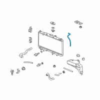 OEM 2005 Acura RSX Tube, Reserve Tank Diagram - 19104-PND-000