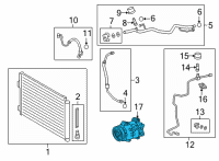 OEM Toyota Camry Compressor Diagram - 88310-33330