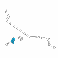 OEM 2017 Nissan Armada Bracket STABILIZER RH Diagram - 54614-1LA0A