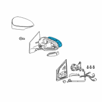 OEM 2017 Toyota Corolla iM Mirror Glass Diagram - 87931-12F50