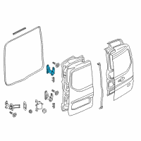 OEM 2021 Ford Transit Connect Upper Hinge Diagram - DT1Z-6126800-E