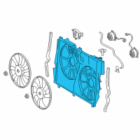 OEM 2022 Lexus RX350 Shroud, Fan Diagram - 16711-0P330