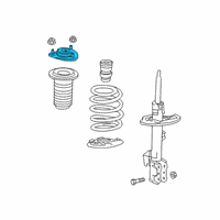 OEM Lexus RX450h Front Suspension Support Sub-Assembly Diagram - 48609-48080