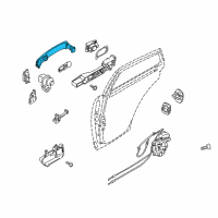 OEM 2006 Infiniti FX35 Grip-Outside Handle, R Diagram - 80640-CL00A