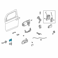 OEM Honda Element Hinge, Right Front Door (Upper) Diagram - 67410-SCV-A02ZZ