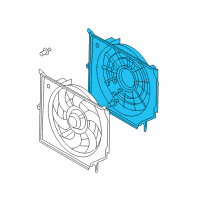 OEM 2004 BMW Z4 Fan Shroud Diagram - 17-42-7-519-705