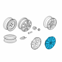 OEM Honda Fit Trim Assembly, Wheel (15X5 1/2J) Diagram - 44733-TF0-G12
