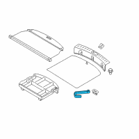 OEM Kia Sportage Handle Assembly-Lower Body Diagram - 857203W003