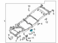 OEM BRACKET ASSY-CAB MOUNTING, 2ND LH Diagram - 95121-9BU0A