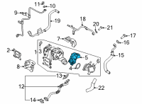 OEM Hyundai Santa Fe Electric Waste Gate Actuator Diagram - 39410-2M405
