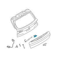 OEM 2020 BMW X7 Deflection Trunk Lid, Bottom Diagram - 51-24-7-461-670