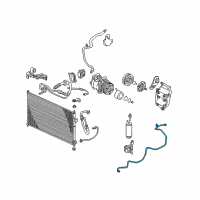 OEM 2001 Honda Civic Pipe, Receiver Diagram - 80341-S5D-A11