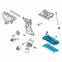 OEM 2015 Lincoln MKC Valve Cover Diagram - CJ5Z-6582-A