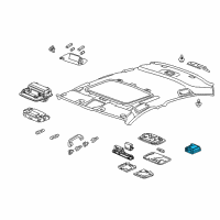 OEM 2013 Honda Accord Switch Assy., Sunroof & Map Light *NH836L* (WISTERIA LIGHT GRAY) Diagram - 35830-T3L-A31ZB