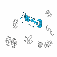 OEM 2018 Kia Stinger Front Brake Caliper, Right Diagram - 58190J5A01