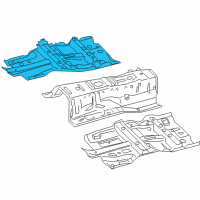 OEM 2016 Infiniti QX70 Floor-Front, RH Diagram - G4320-1CAMA