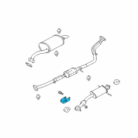 OEM Kia Bracket-Exhaust Pipe Diagram - 28647FD100