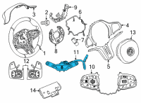 OEM 2022 BMW M440i xDrive Steering Wheel Heating Push-Button Diagram - 61-31-8-008-626
