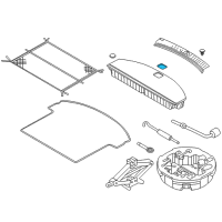 OEM 2019 Hyundai Santa Fe XL Handle Assembly-Luggage Floor Box Diagram - 85755-B8000-RYN