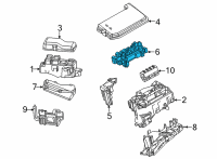 OEM Toyota Mirai Fuse Holder Diagram - 82631-62010