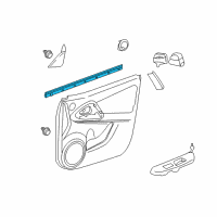 OEM Toyota RAV4 Belt Weatherstrip Diagram - 68171-0R010