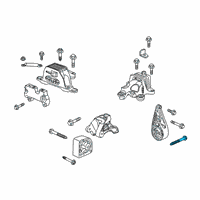 OEM 2020 Chevrolet Blazer Rear Transmission Mount Diagram - 84699440