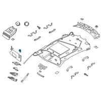 OEM 2020 Infiniti QX50 Holder SUNVISOR Diagram - 96409-5NA0A