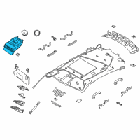 OEM Infiniti Lamp Assembly Map Diagram - 26430-5NB0B