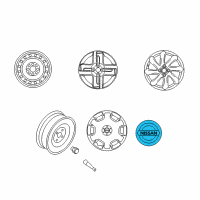 OEM Nissan Cube Disc Wheel Ornament Diagram - 40343-2DR0A